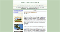 Desktop Screenshot of pioneercabins.com